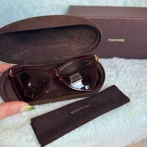 Tom Ford Cat Eye Sunglasses w/Case & Box